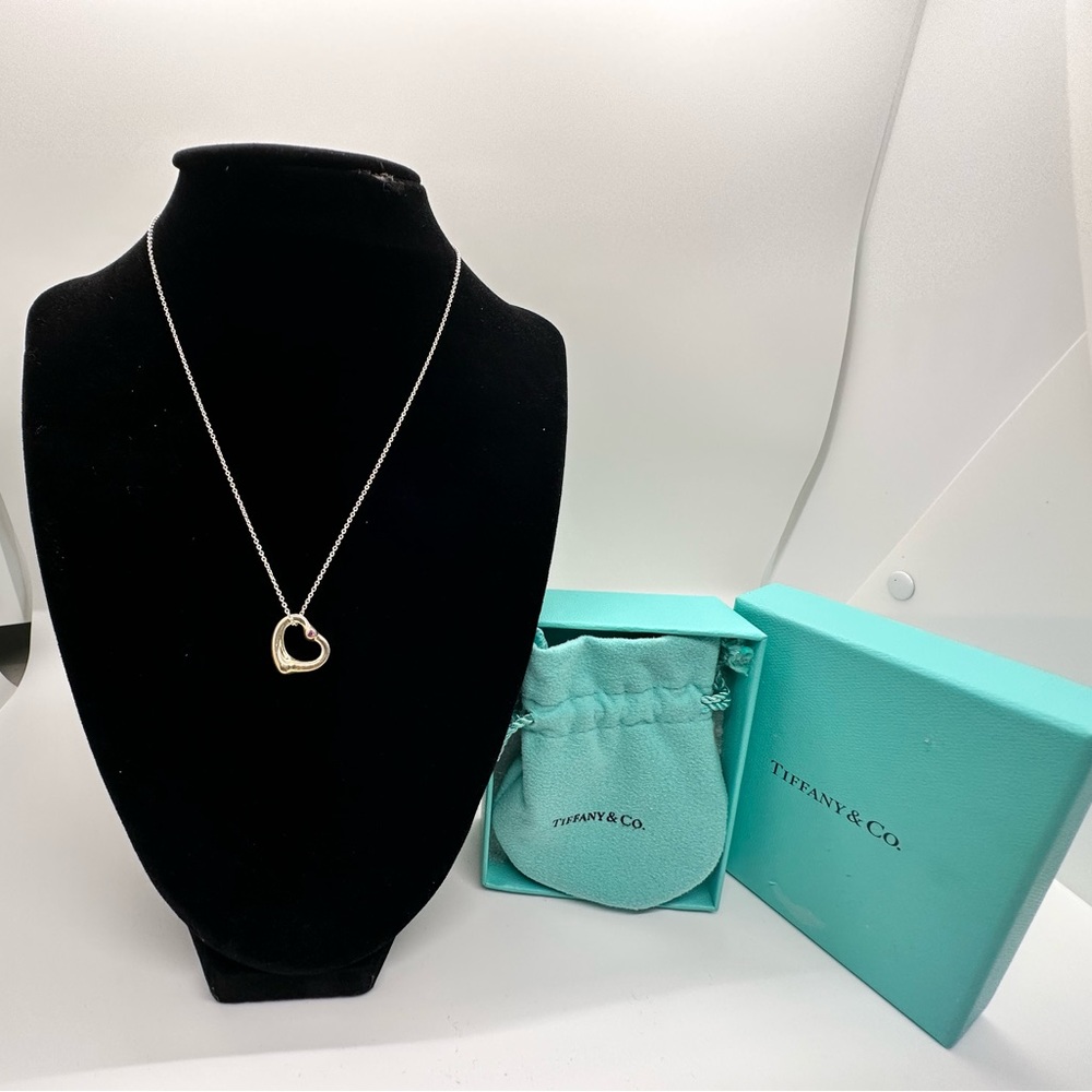 Tiffany Heart Necklace with Rhimestone